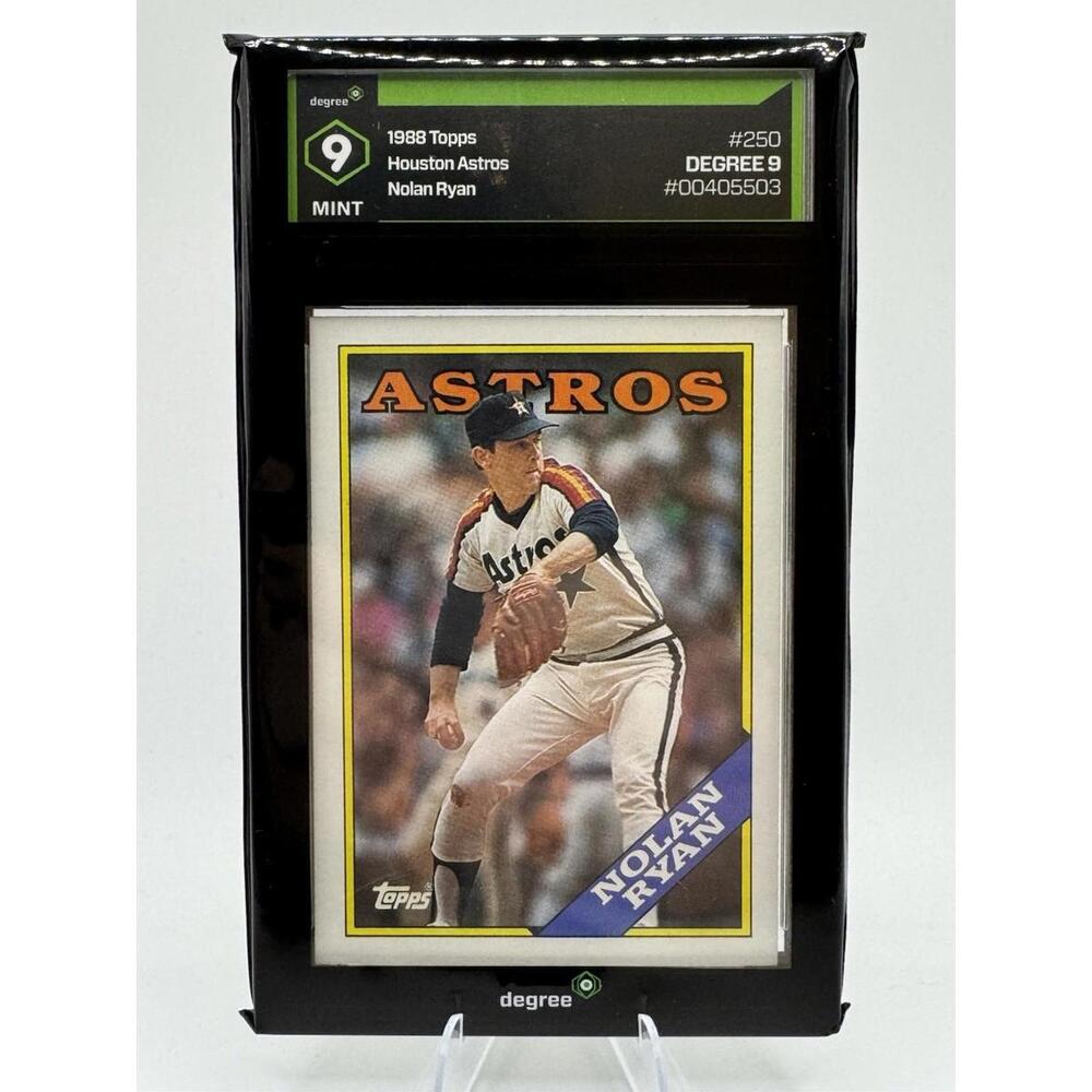 Vintage Collectors Edition 1988 TOPPS  #250 NOLAN RYAN Degree Graded 9